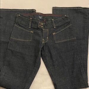 Von Dutch Denim Jeans with Gold and Red Stitching